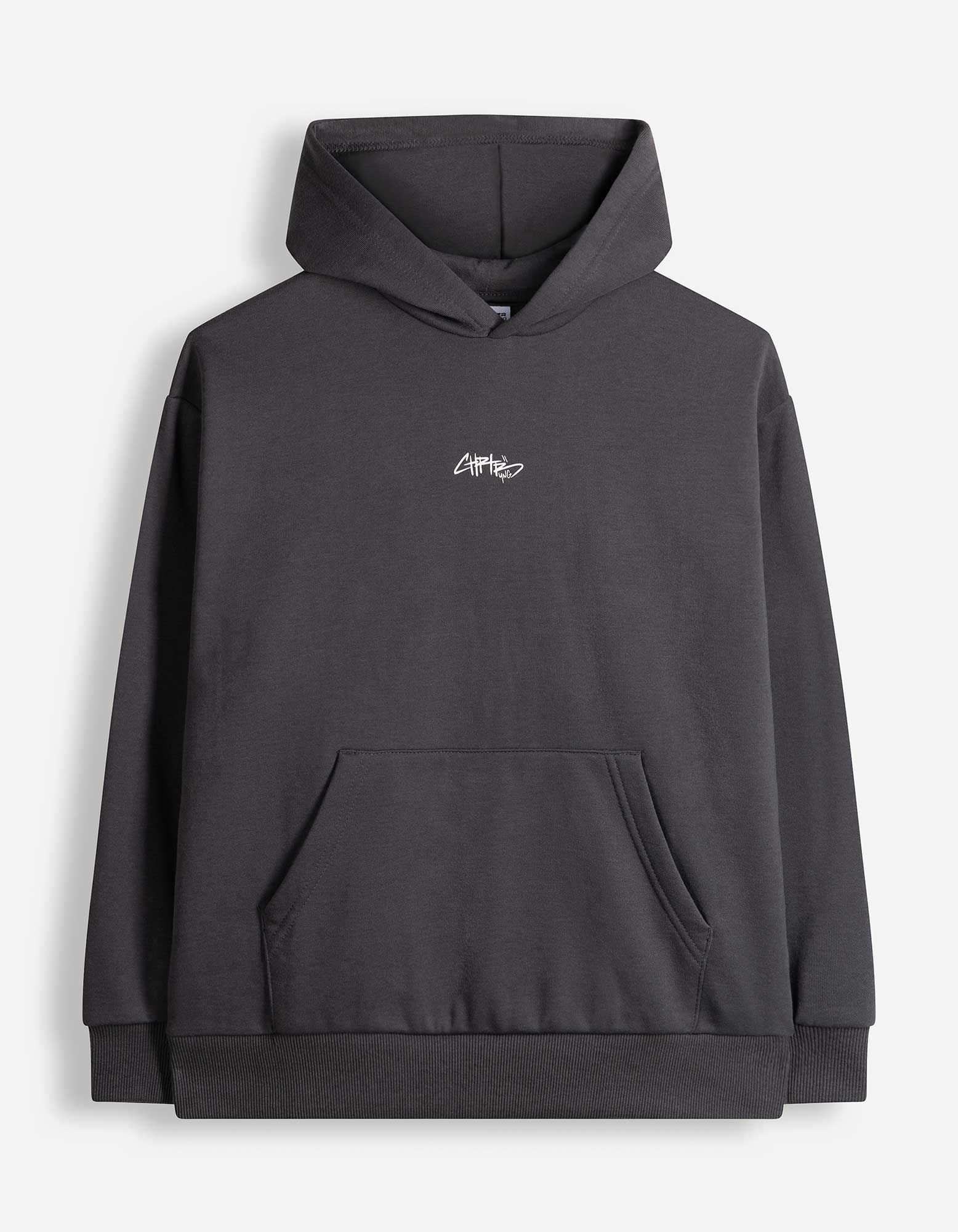 Hoodie - Oversized fit - Donkergrijs