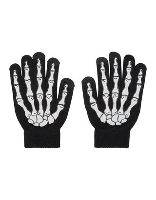 Jungen Handschuhe mit Skelett-Print &ndash; Touchscreen-f&auml;hig 