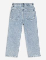 Jeans hlače - Širok kroj - svetlo modra