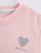 Dukserica - Sjajni print - roze