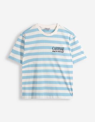 T-shirt - Stampa frontale - celeste