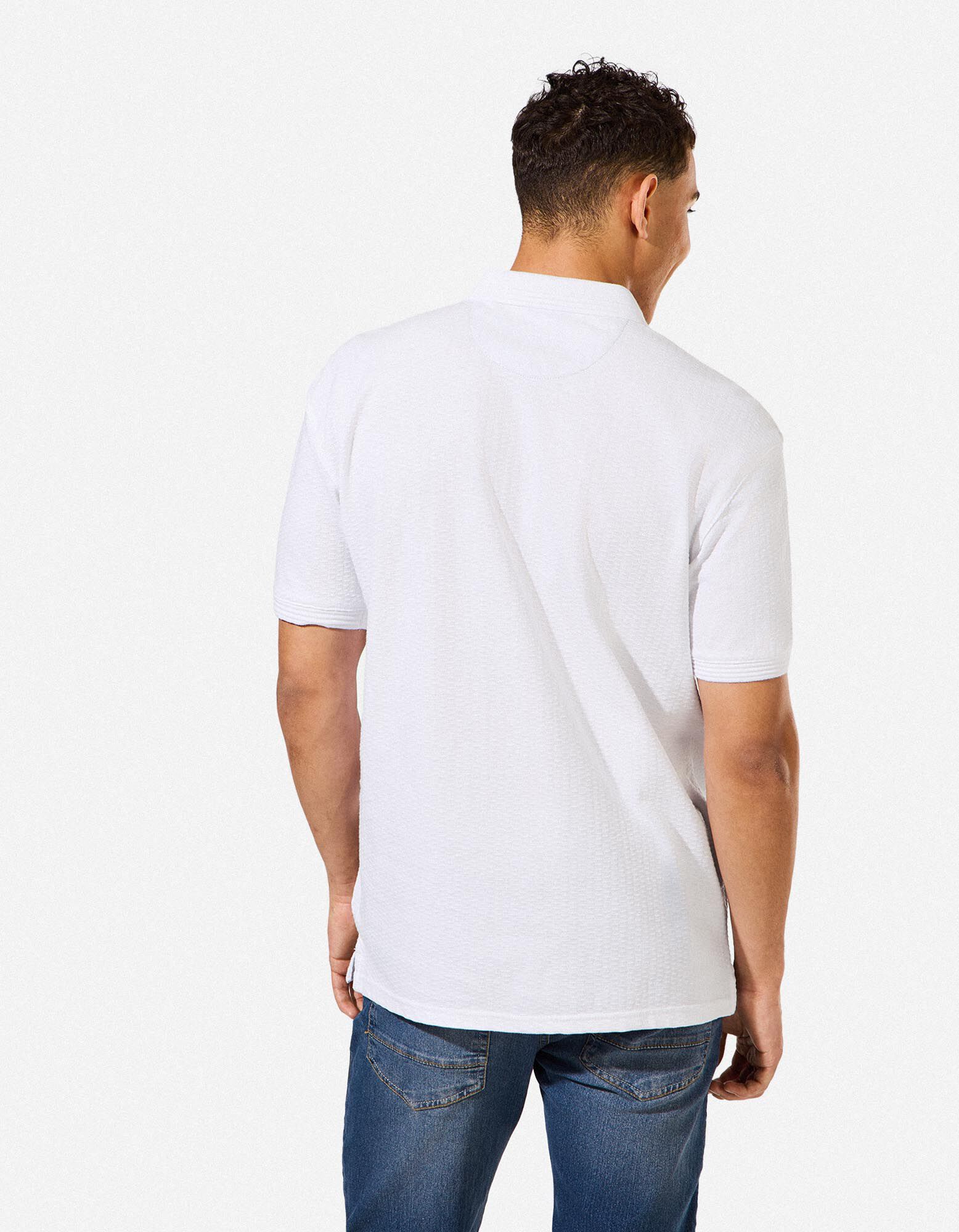Polo - Unicolore - blanc