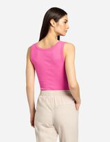 Top - Geribde structuur - pink