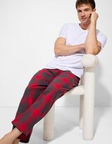 Pantaloni pigiama - Flanell - rosso scuro