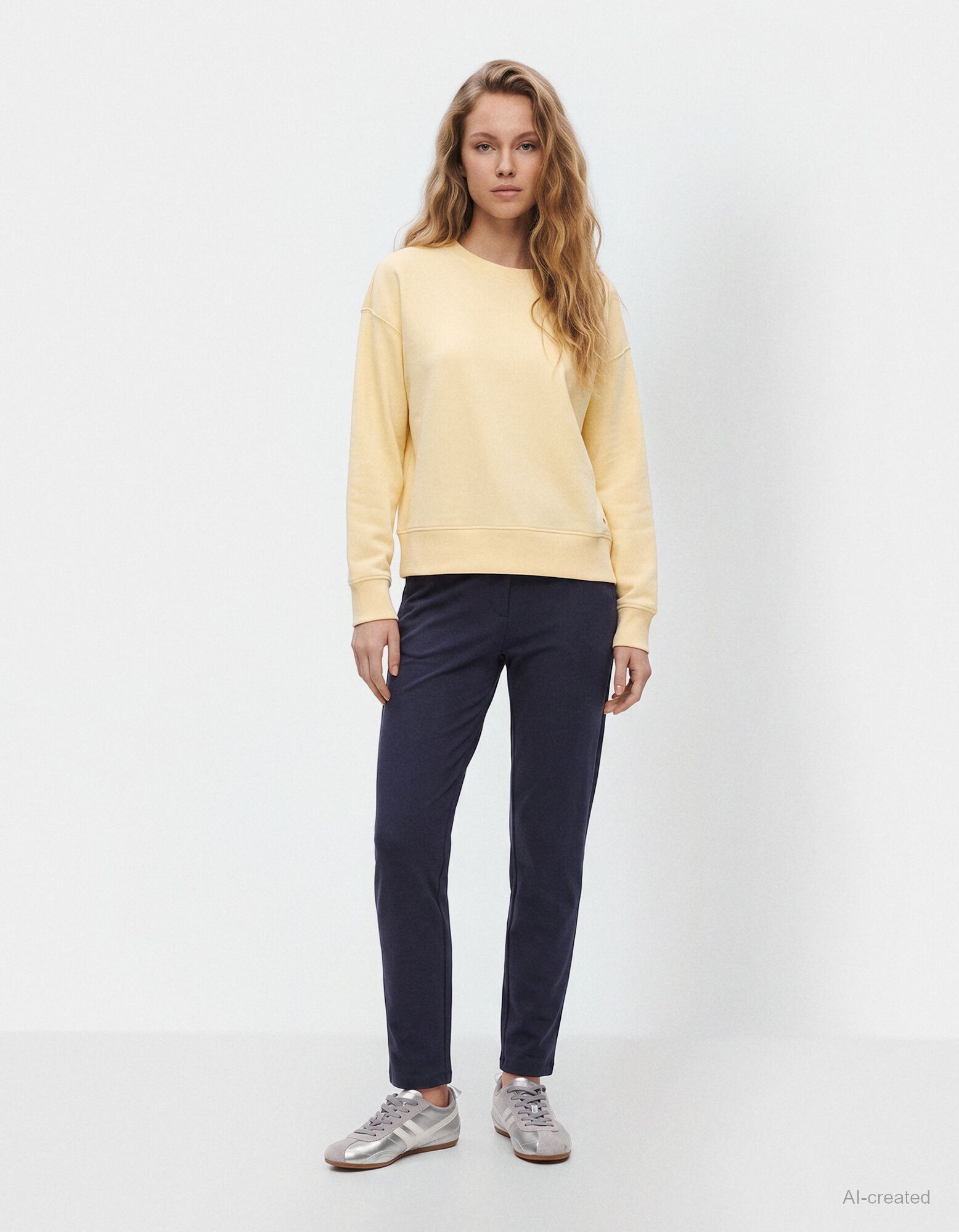 Jeans - Elastischer Bund - Dunkelblau
