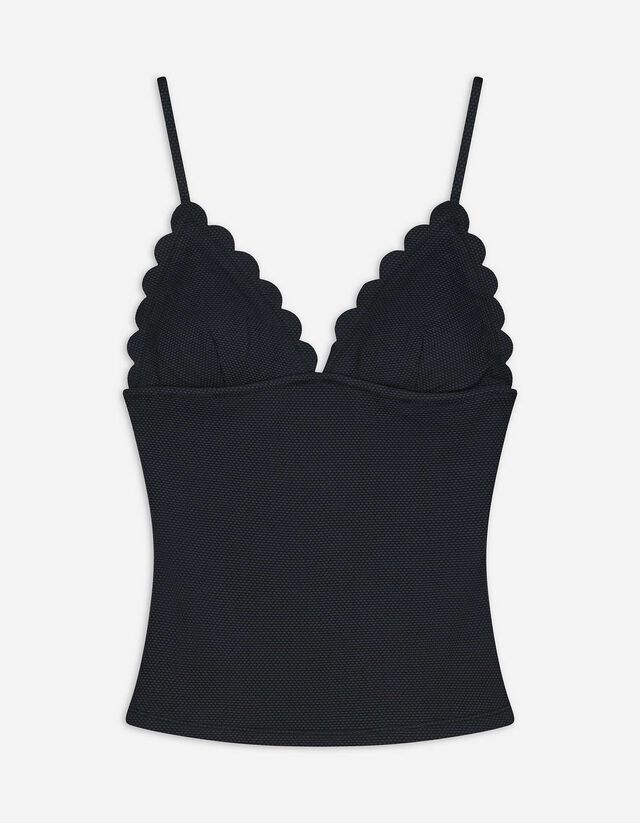 Tankini - einfarbig - schwarz