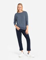 koszulka z długim rękawem - rękawy 3/4 - turkusowy