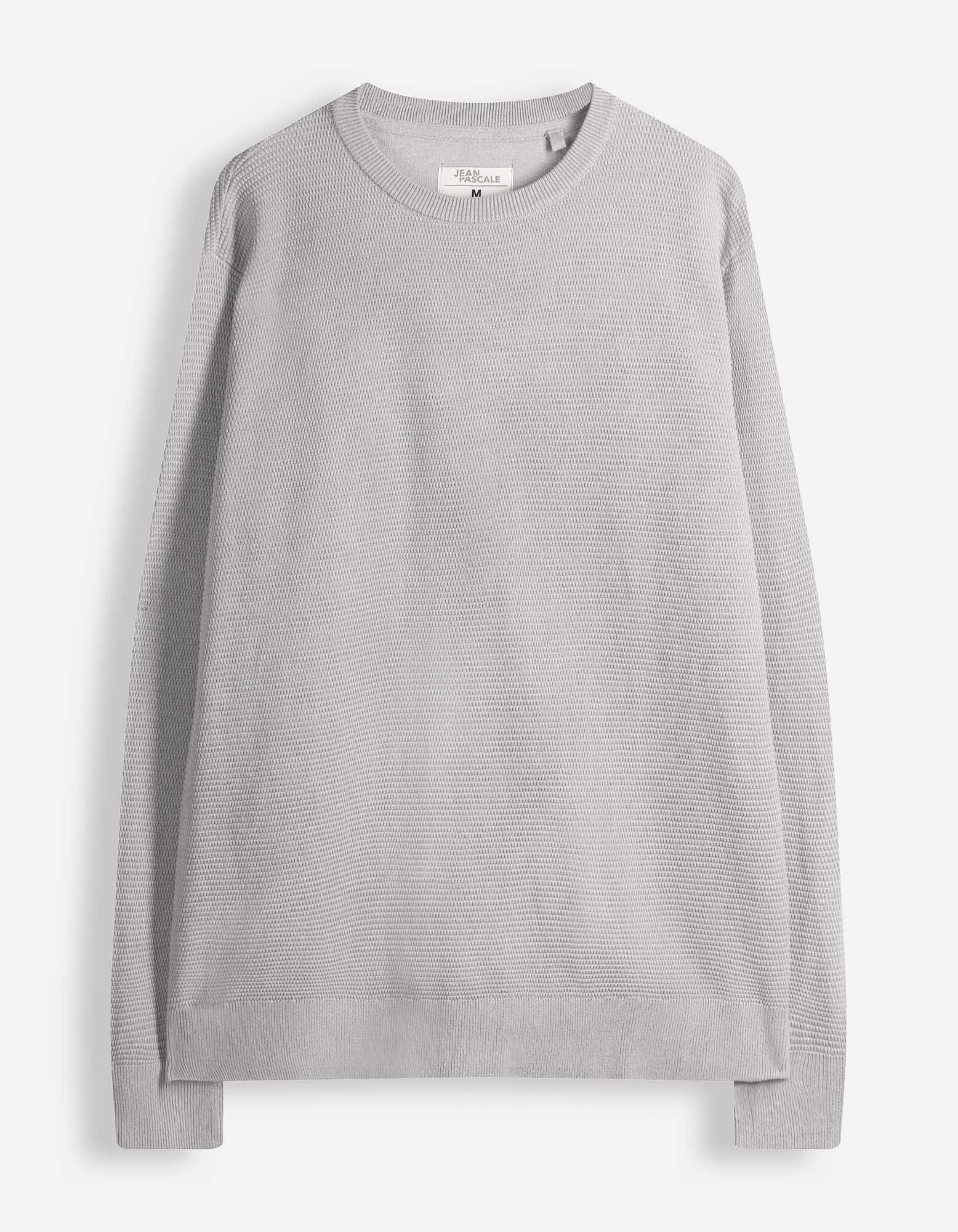 Pullover - Baumwolle - Grau