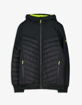 Gewatteerde jas - Softshell - zwart