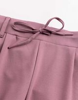 Broek - Regular fit - Bessenrood