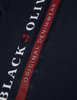 T-Shirt - Frontprint - dunkelblau