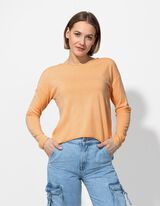 Pullover - Weiches Material - orange