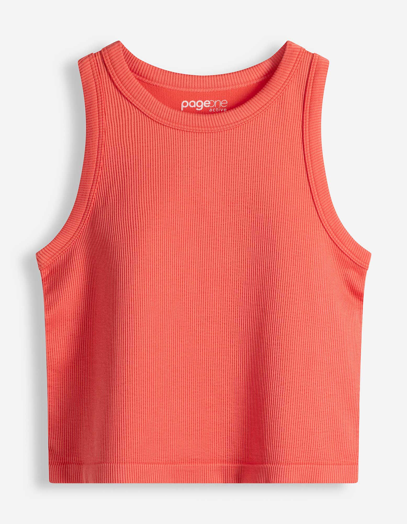 Cropped Top - Nahtlos - Rot