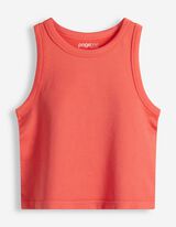 Cropped Top - Nahtlos - Rot