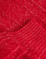 Pulover de tricot - Mâneci bufante - Rosu