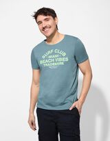 T-shirt - Print - turkoois