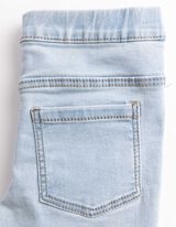 Jeggings - Broderie - bleu clair