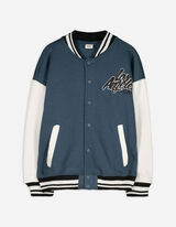 Vysokoškolská bunda - Zadná potlač - tmavomodra