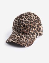 Basecap - Leopardenmuster - dunkelbraun