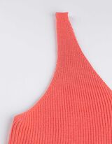 Stricktop - V-Ausschnitt - hellrot