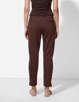 Pantaloni - Regular Fit - Maro inchis