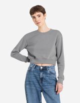 Mikina - skr&aacute;ten&yacute; - seda