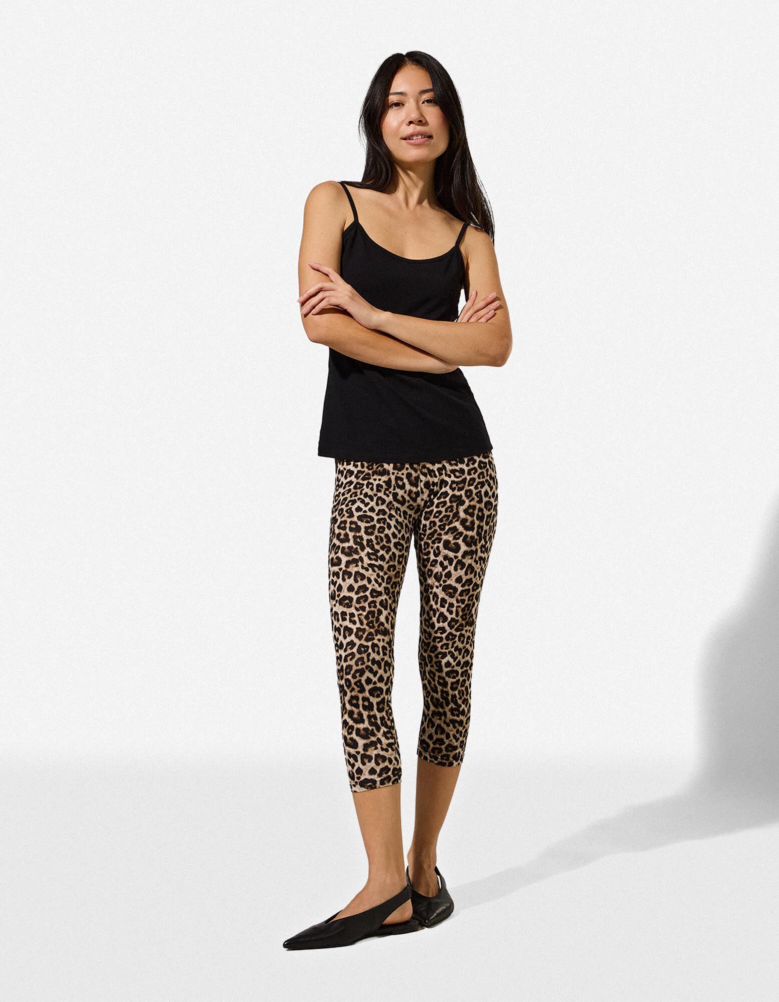 Leggings - Leopardenmuster - Beige