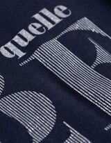 Póló - Csillámos nyomott minta - sotetkek