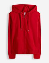 Sportska majica sa zatvaračem - Kapuljača s vezicom - crvena