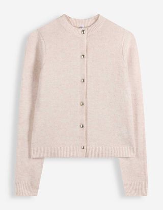 Cardigan - Knopfleiste - Beige