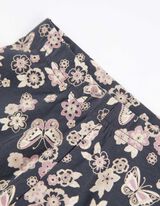 legginsy - nadruk na całej powierzchni - ciemny szary