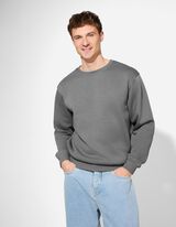 bluza - Luźny kr&oacute;j - ciemny szary