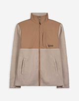 Propínací mikina - Flís - béžová