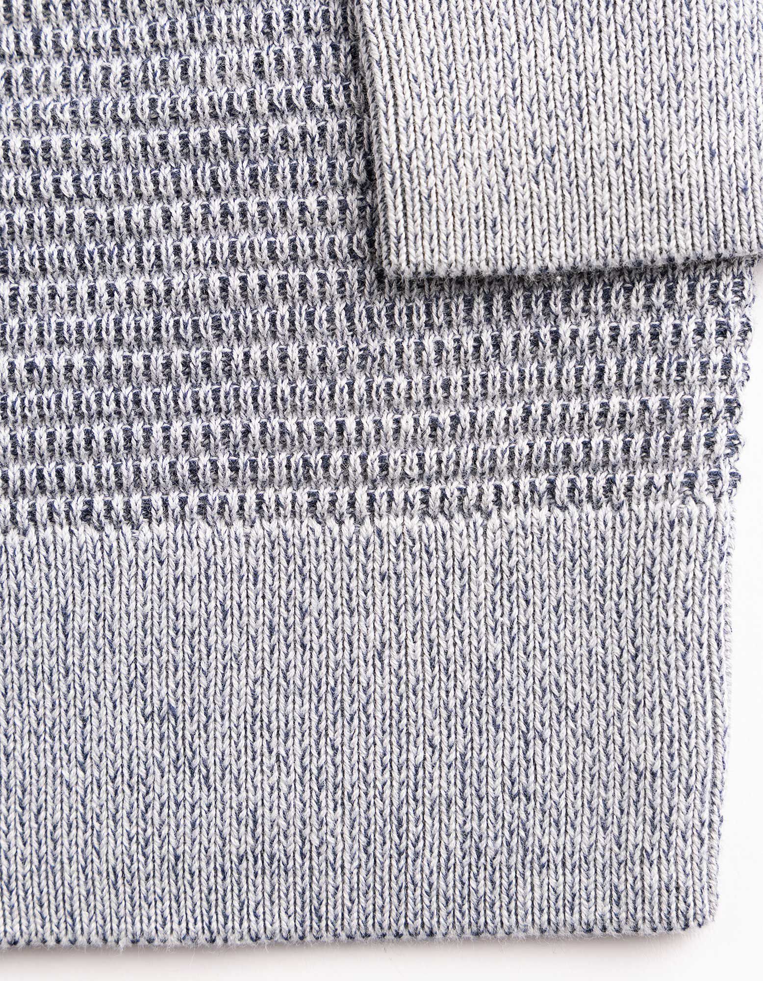 Pullover - mit Struktur - blau