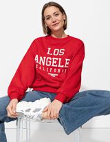 Felpa - Scritta - rosso