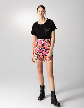 Mini-jupe - Viscose - blanc