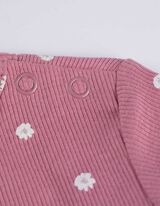 T-Shirt - Allover-Print - rosa