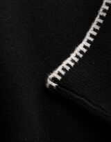 Pullover - Kontrastn&auml;hte - Schwarz