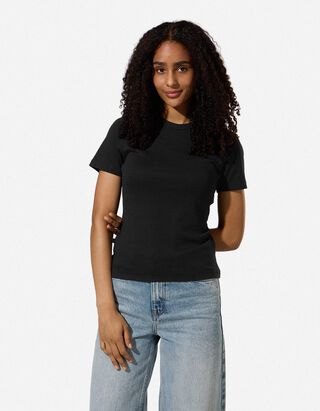 T-shirt - Modaal - Zwart