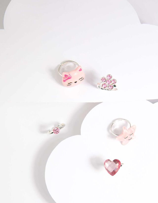 Anello - Confezione da 5 pezzi - argento