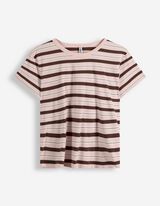 T-Shirt - Streifen - rosa