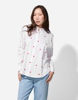 bluzka - haft - bialy