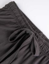 Spodnji del pižame - Zatezna vrvica na spodnjem robu - temno siva