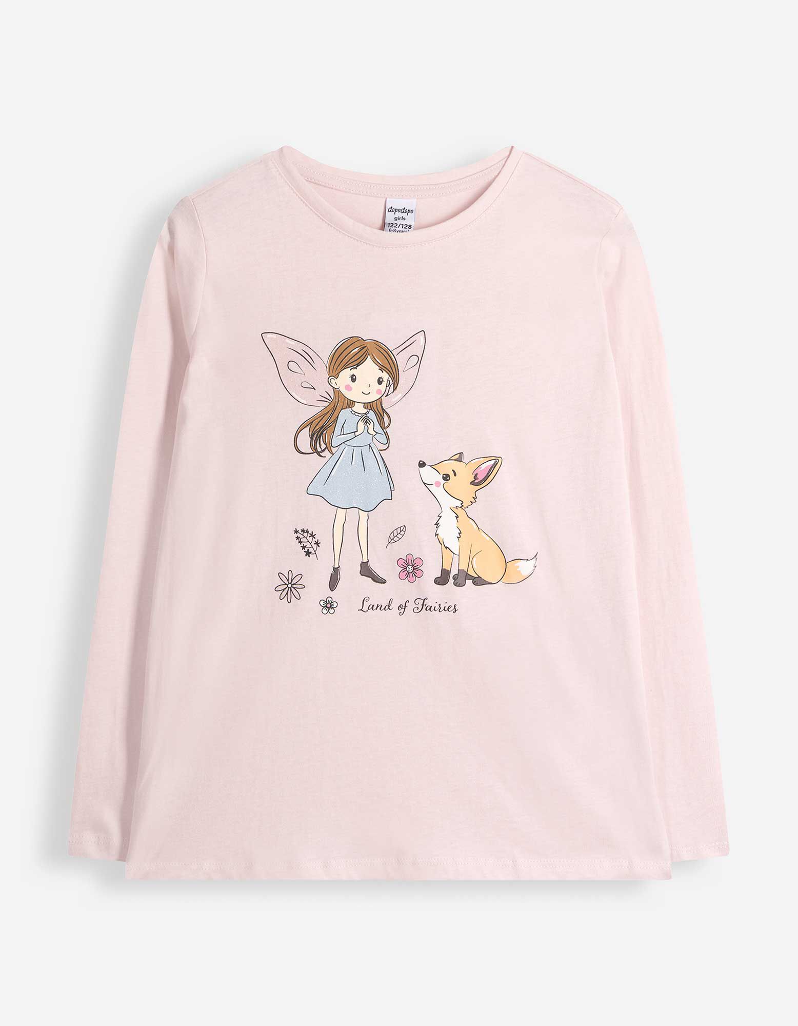 Longsleeve - Print - Lichtroze
