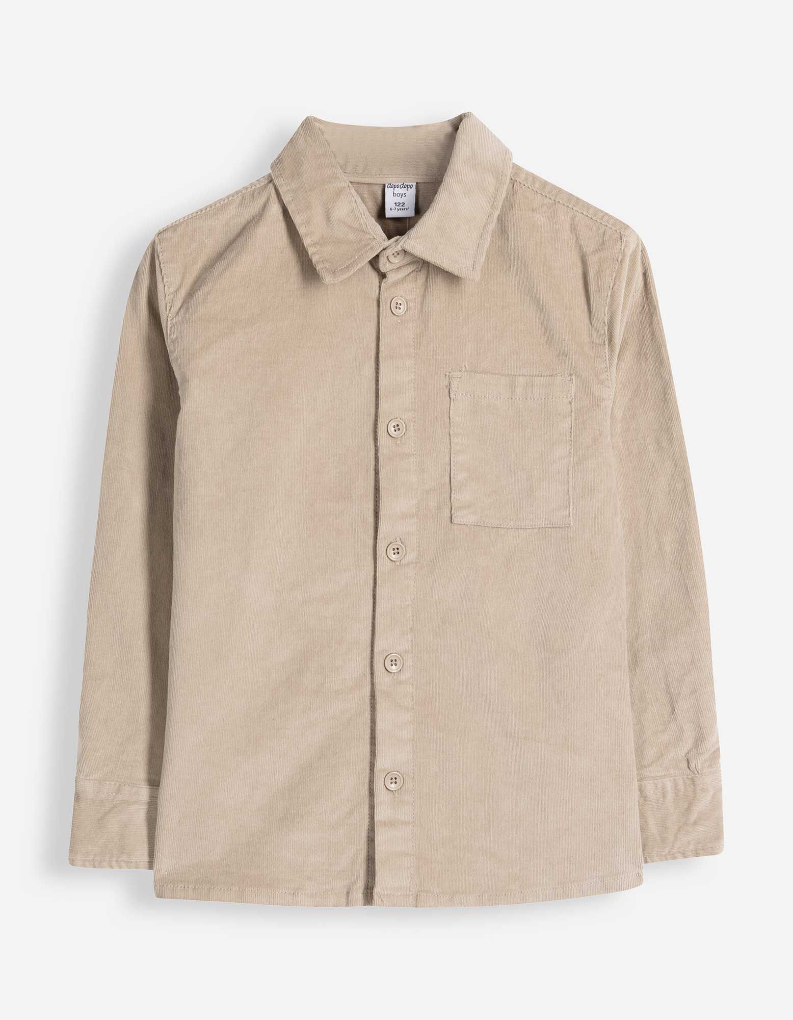 Overhemd - Corduroy - Beige