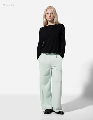 Culotte - Webstoff - t&uuml;rkis