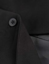 Weste - Webstoff - schwarz