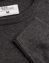 Pullover - Baumwoll-Mix - Dunkelgrau