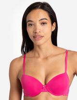 Push-up nedrček - S čipko - pink