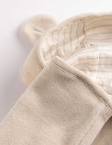 Sweatjacke - Fleece - wei&szlig;